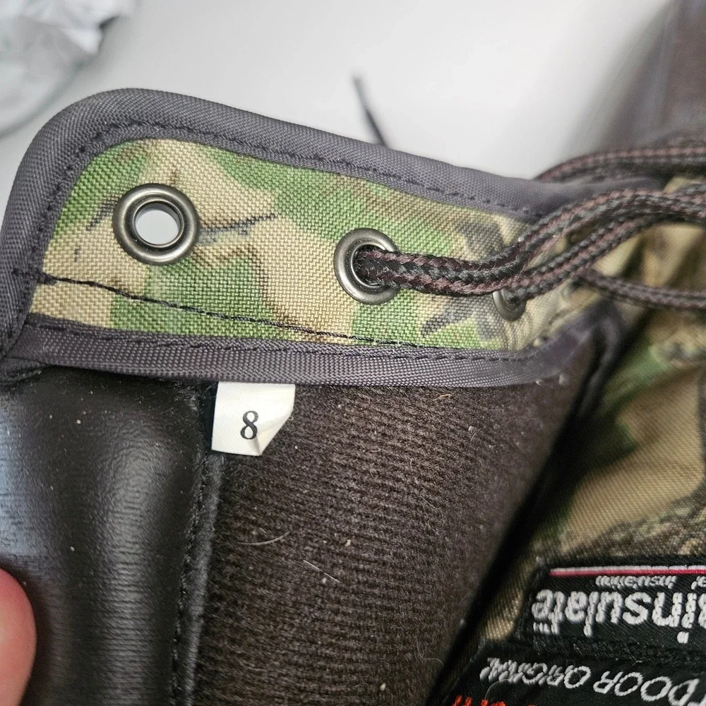 Aspen Sport Mens Duck Boots‎ Camo Thinsulate Insulated Hunting Rain Boots Size 8
